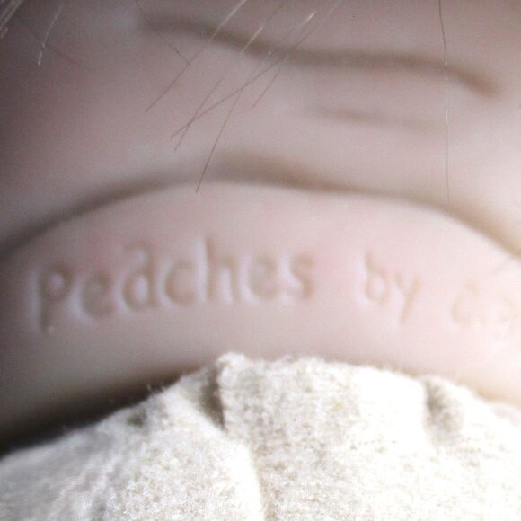 Peaches By C. Brace Reborn Baby Doll - White Striped Dress & Bow - Realistic New - Picture 6 of 13